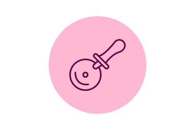 Pizza makası, vektör, piksel mükemmel, illüstratör dosyası