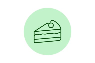 Pasta dilimi, vektör, piksel mükemmel, illüstratör dosyası