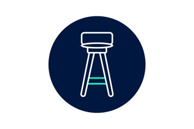 Tabure, vektör, piksel mükemmel, illüstratör dosyası