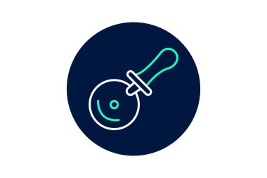 Pizza makası, vektör, piksel mükemmel, illüstratör dosyası