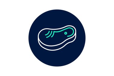 Biftek, vektör, piksel mükemmel, illüstratör dosyası