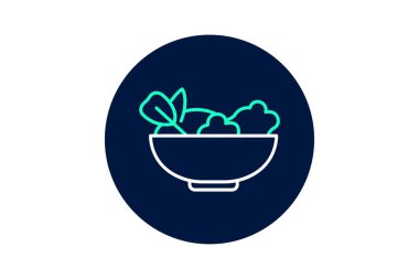 Salata kasesi, vektör, piksel mükemmel, illüstratör dosyası