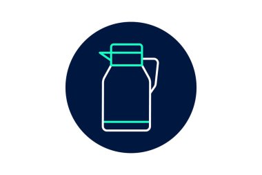 Süt sürahisi, vektör, piksel mükemmel, illüstratör dosyası