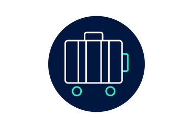 Bagaj Depolama, vektör, piksel mükemmel, illüstratör dosyası