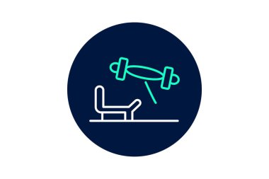 Fitness Merkezi, vektör, piksel mükemmel, illüstratör dosyası