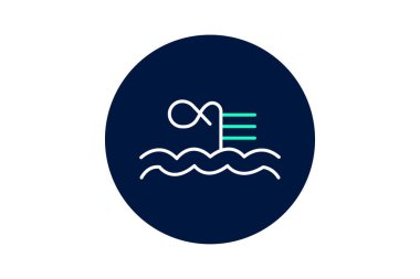 Sonsuzluk Havuzu, vektör, piksel mükemmel, illüstratör dosyası