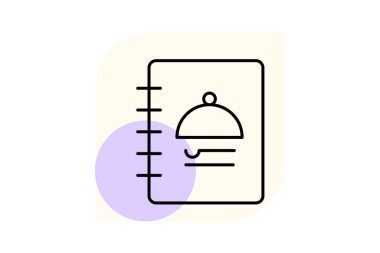 Menü Kitabı, vektör, piksel mükemmel, illüstratör dosyası