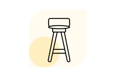 Tabure, vektör, piksel mükemmel, illüstratör dosyası