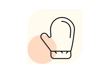 Fırın eldiveni, vektör, piksel mükemmel, illüstratör dosyası