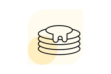 Gözleme Yığını, vektör, piksel mükemmel, illüstratör dosyası