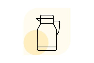 Süt sürahisi, vektör, piksel mükemmel, illüstratör dosyası