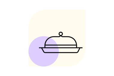 Tereyağı Tabağı, vektör, piksel mükemmel, illüstratör dosyası