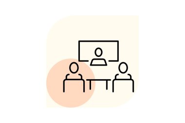 Konferans odası, vektör, piksel mükemmel, illüstratör dosyası