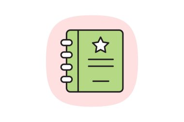 Rezervasyon Defteri, vektör, piksel mükemmel, illüstratör dosyası