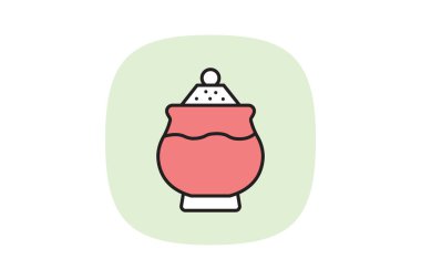 Şeker kasesi, vektör, piksel mükemmel, illüstratör dosyası