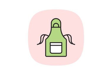 Önlük, vektör, piksel mükemmel, çizer dosyası