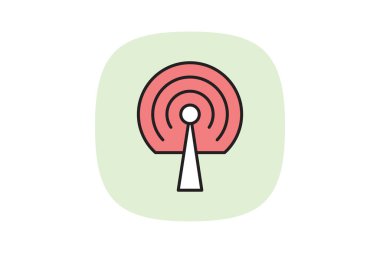 Wifi Sembolü, vektör, piksel mükemmel, illüstratör dosyası