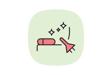 Oda temizleme, vektör, piksel mükemmel, illüstratör dosyası