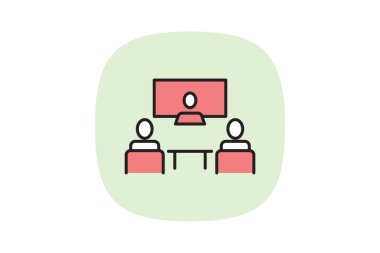 Konferans odası, vektör, piksel mükemmel, illüstratör dosyası