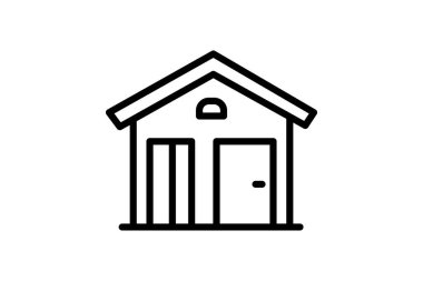 Bahçe Kulübesi, vektör, piksel mükemmel, illüstratör dosyası