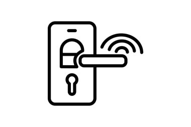 Akıllı kilit, vektör, piksel mükemmel, illüstratör dosyası