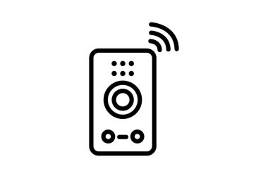 Video kapı zili, vektör, piksel mükemmel, illüstratör dosyası