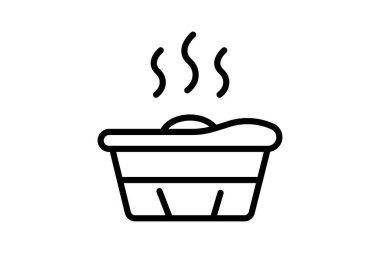 Sauna, vektör, piksel mükemmel, çizer dosyası