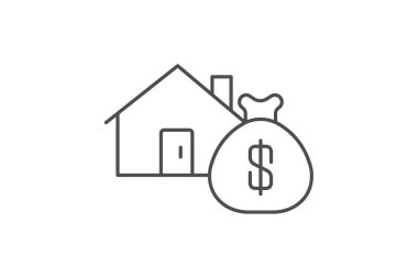 Ev kredisi, vektör, piksel mükemmel, illüstratör dosyası