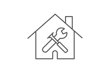 Ev yenileme, vektör, piksel mükemmel, illüstratör dosyası