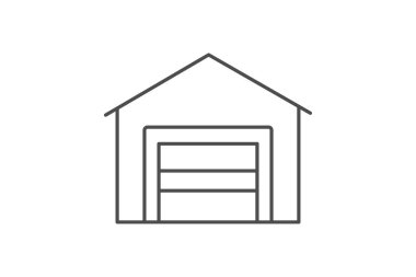 Garaj, vektör, piksel mükemmel, çizer dosyası