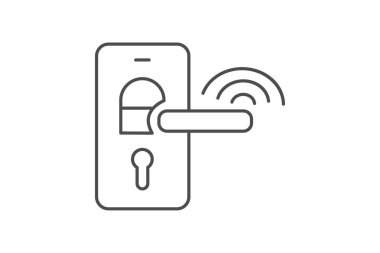 Akıllı kilit, vektör, piksel mükemmel, illüstratör dosyası