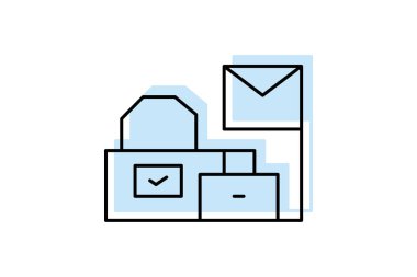 Posta odası, vektör, piksel mükemmel, illüstratör dosyası