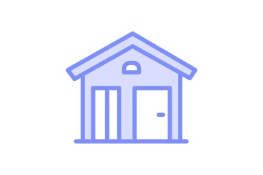 Bahçe Kulübesi, vektör, piksel mükemmel, illüstratör dosyası