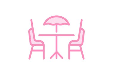 Patio, vektör, piksel mükemmel, illüstratör dosyası