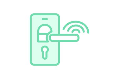 Akıllı kilit, vektör, piksel mükemmel, illüstratör dosyası