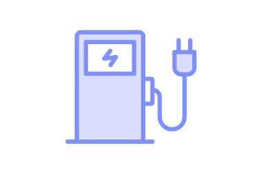 Ev Şarj İstasyonu, vektör, piksel mükemmel, illüstratör dosyası