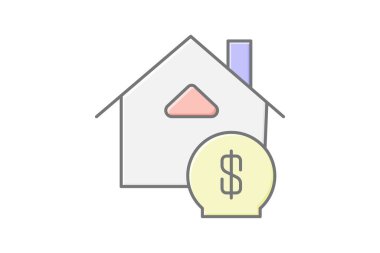 İpotek, vektör, piksel mükemmel, illüstratör dosyası