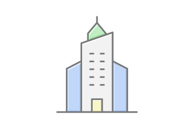 İş Merkezi, vektör, piksel mükemmel, illüstratör dosyası