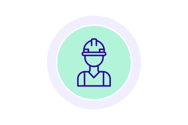 Müteahhit, vektör, piksel mükemmel, çizer dosyası