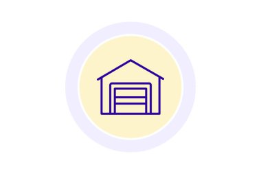 Garaj, vektör, piksel mükemmel, çizer dosyası