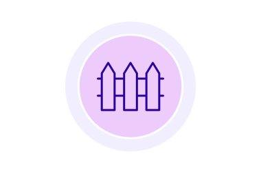 Çit, vektör, piksel mükemmel, çizer dosyası