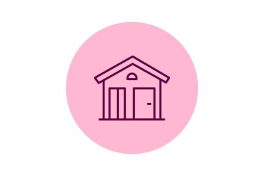 Bahçe Kulübesi, vektör, piksel mükemmel, illüstratör dosyası