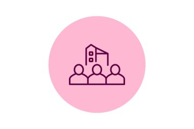 Konut Derneği, vektör, piksel mükemmel, illüstratör dosyası