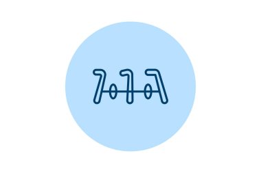 Bisiklet Rafı, vektör, piksel mükemmel, illüstratör dosyası