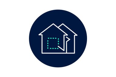 Açık Ev, vektör, piksel mükemmel, illüstratör dosyası