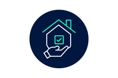 Ev Garanti, vektör, piksel mükemmel, illüstratör dosyası