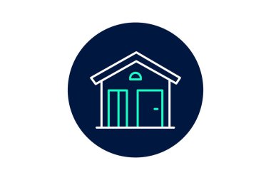 Bahçe Kulübesi, vektör, piksel mükemmel, illüstratör dosyası