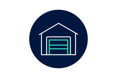 Garaj, vektör, piksel mükemmel, çizer dosyası