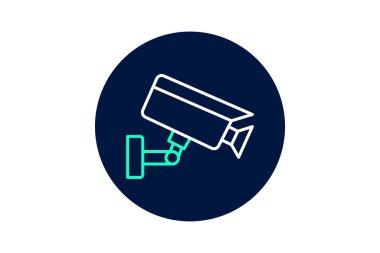 Gözetim kamerası, vektör, piksel mükemmel, illüstratör dosyası