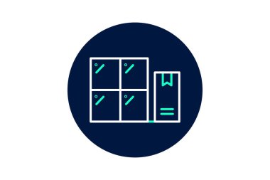 Paket Kilidi, vektör, piksel mükemmel, illüstratör dosyası